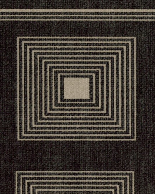 Jonathan Adler Matrix Black & Ivory Tufted Rug