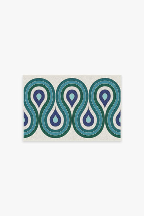 Jonathan Adler Milano Peacock Tufted Rug