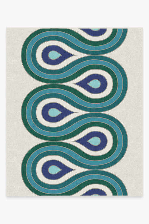 Jonathan Adler Milano Peacock Tufted Rug