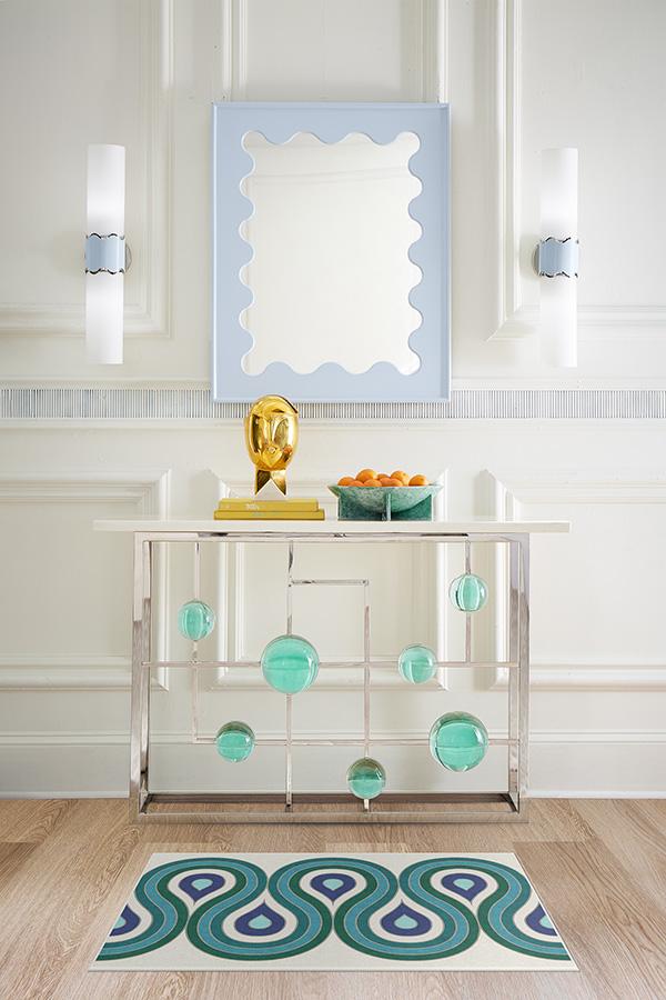 Jonathan Adler Milano Peacock Rug