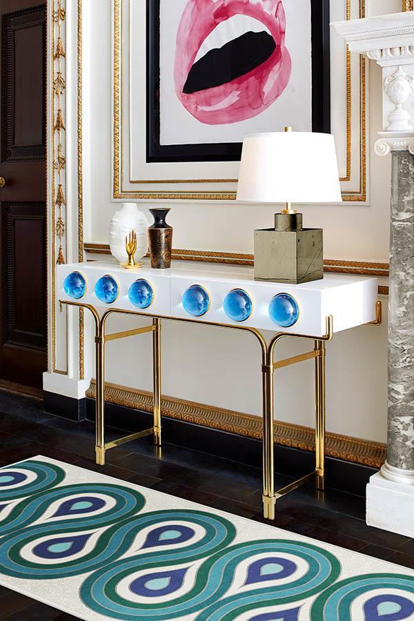 Jonathan Adler Milano Peacock Rug