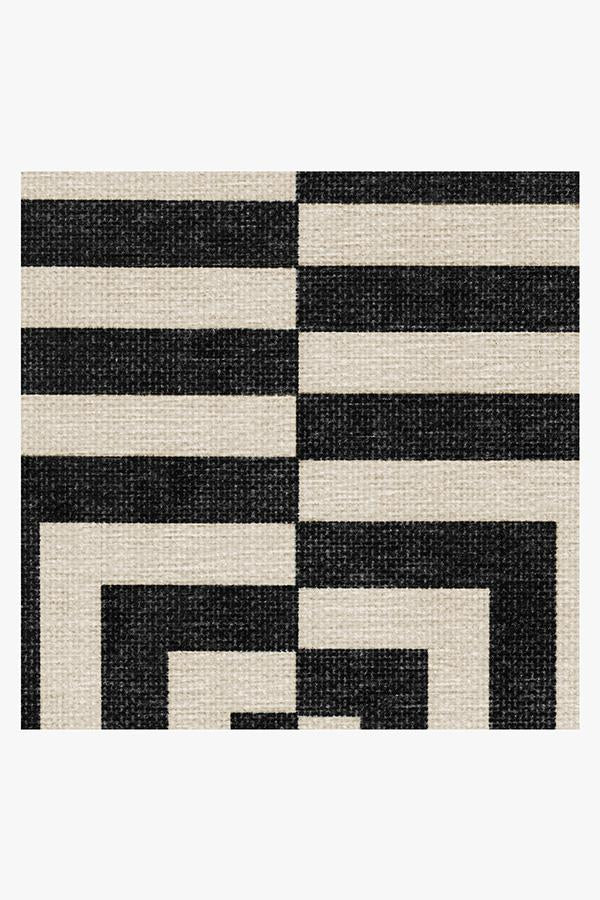 Jonathan Adler Op Art Charcoal Tufted Rug
