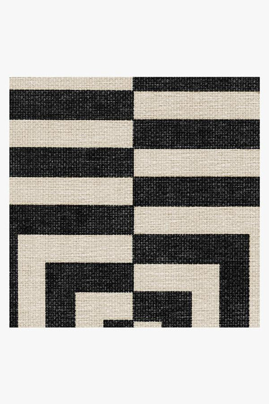 Jonathan Adler Op Art Charcoal Tufted Rug
