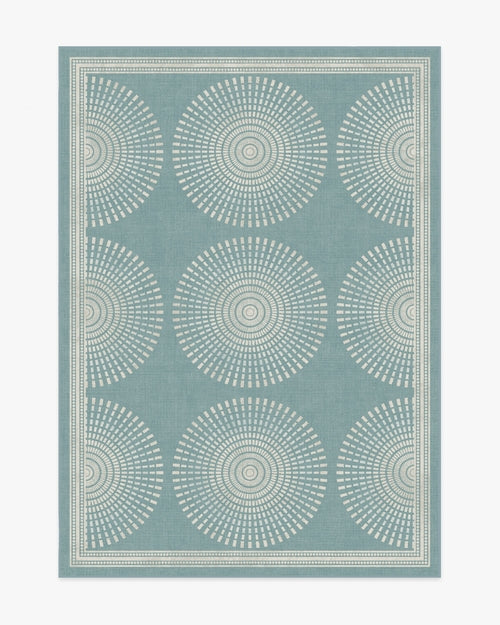 Jonathan Adler Santorini Blue Tufted Rug