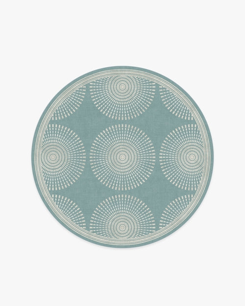 Jonathan Adler Santorini Blue Tufted Rug