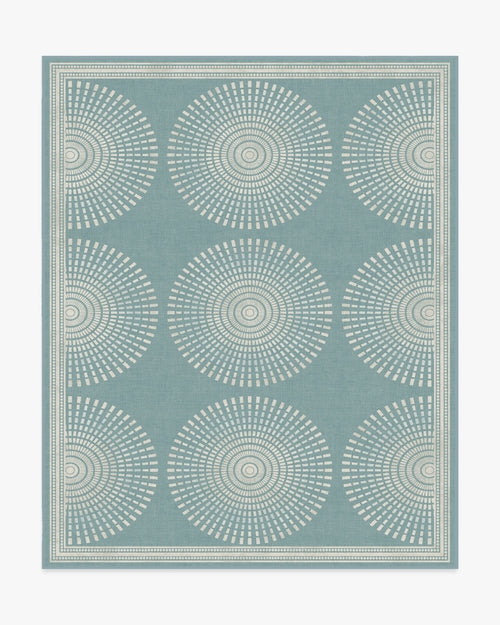 Jonathan Adler Santorini Blue Tufted Rug
