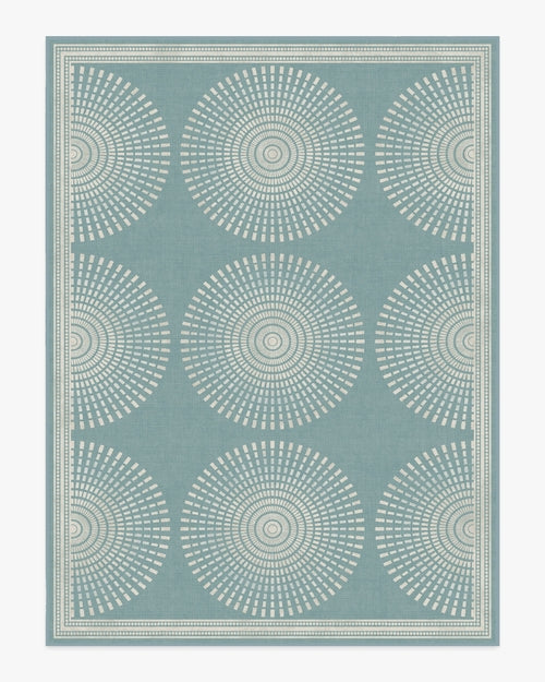 Jonathan Adler Santorini Blue Tufted Rug