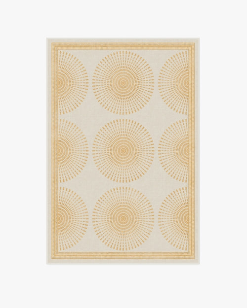 Jonathan Adler Santorini Ivory & Gold Tufted Rug