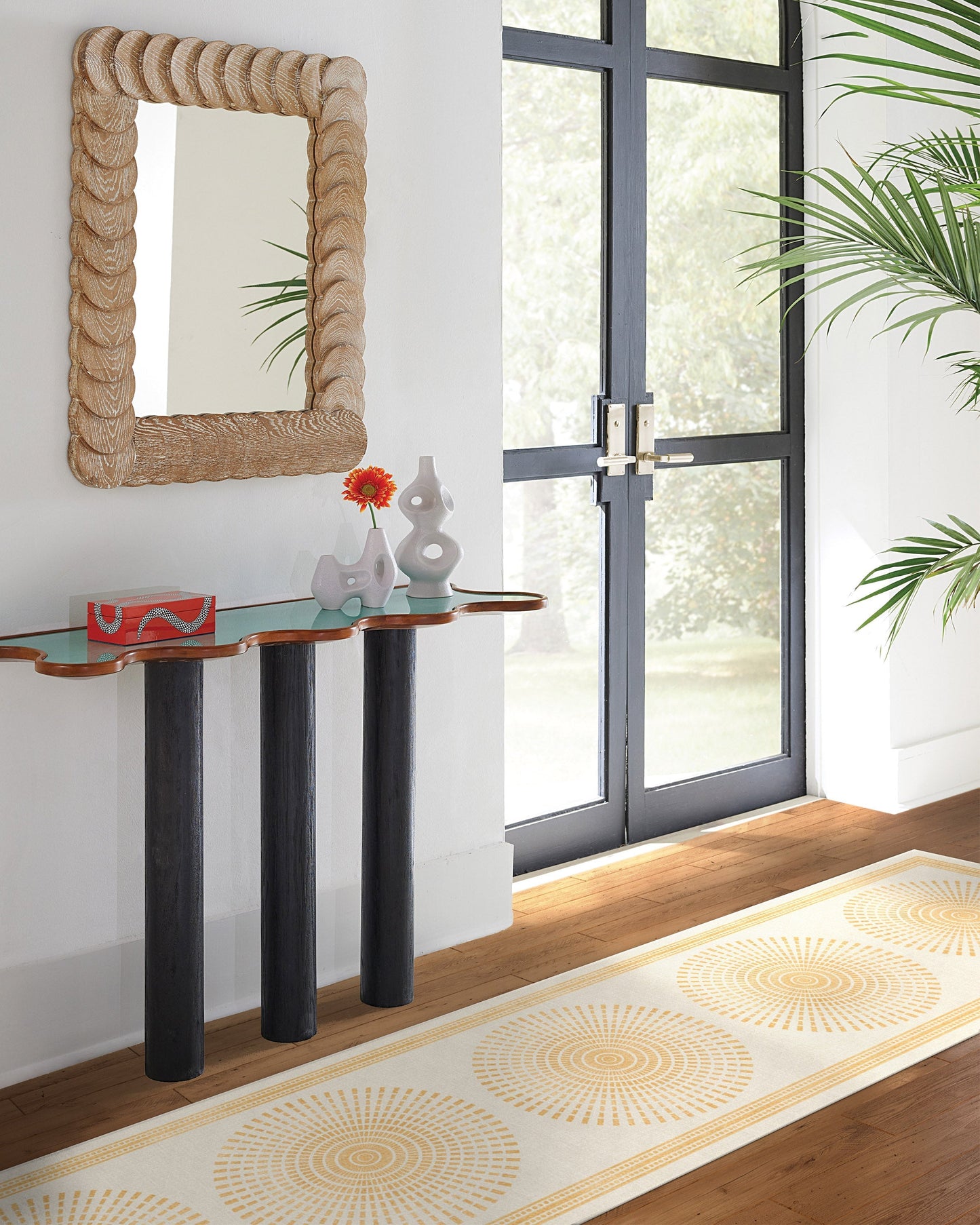 Jonathan Adler Santorini Ivory & Gold Tufted Rug