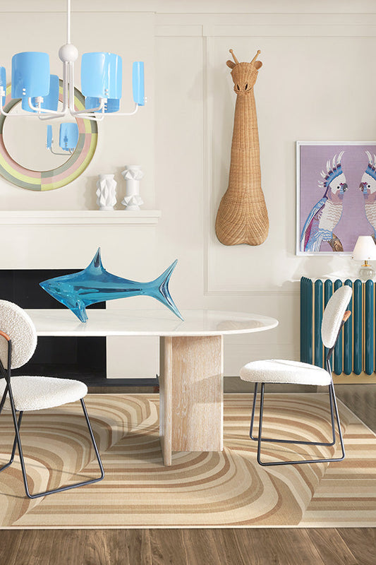 Jonathan Adler Waterfall Natural Tufted Rug