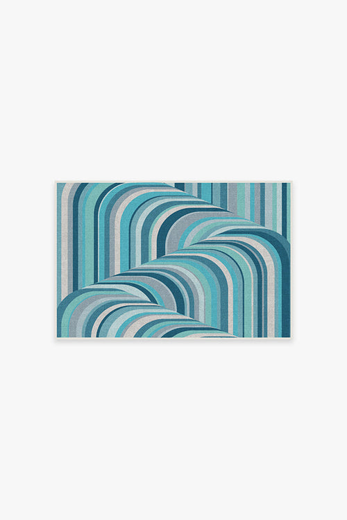 Jonathan Adler Waterfall Ocean Blue Rug
