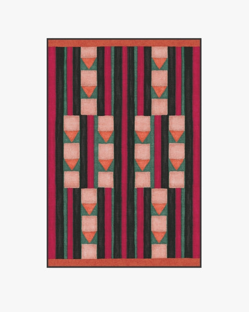 Justina Blakeney Magdalena Peach & Berry Tufted Rug