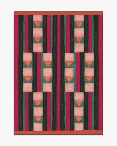 Justina Blakeney Magdalena Peach & Berry Tufted Rug
