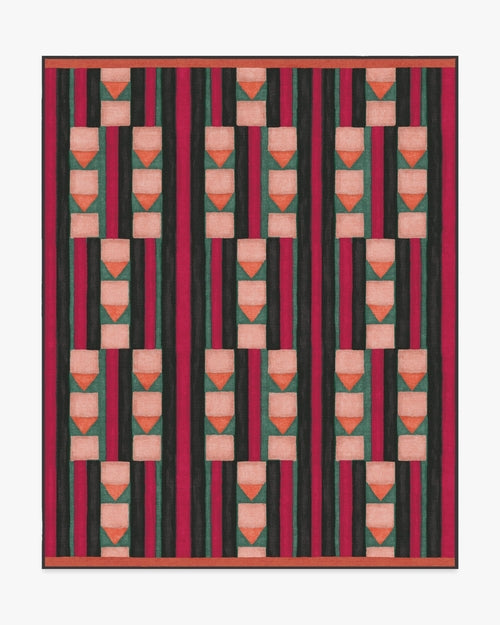 Justina Blakeney Magdalena Peach & Berry Tufted Rug