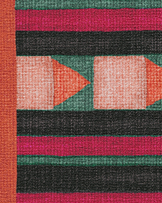 Justina Blakeney Magdalena Peach & Berry Tufted Rug