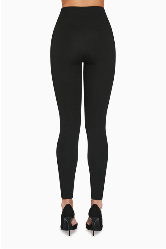 JUSTINE 400DEN black viscose push up leggings