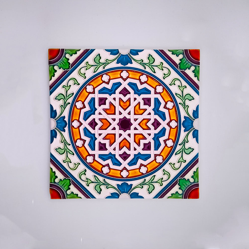 Painted Ceramic Tile