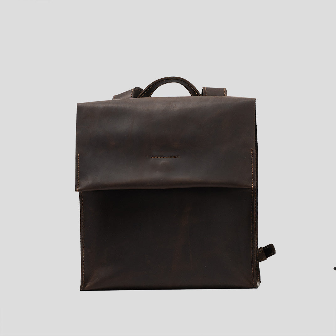Leather Backpack - Fi (Dark Brown)