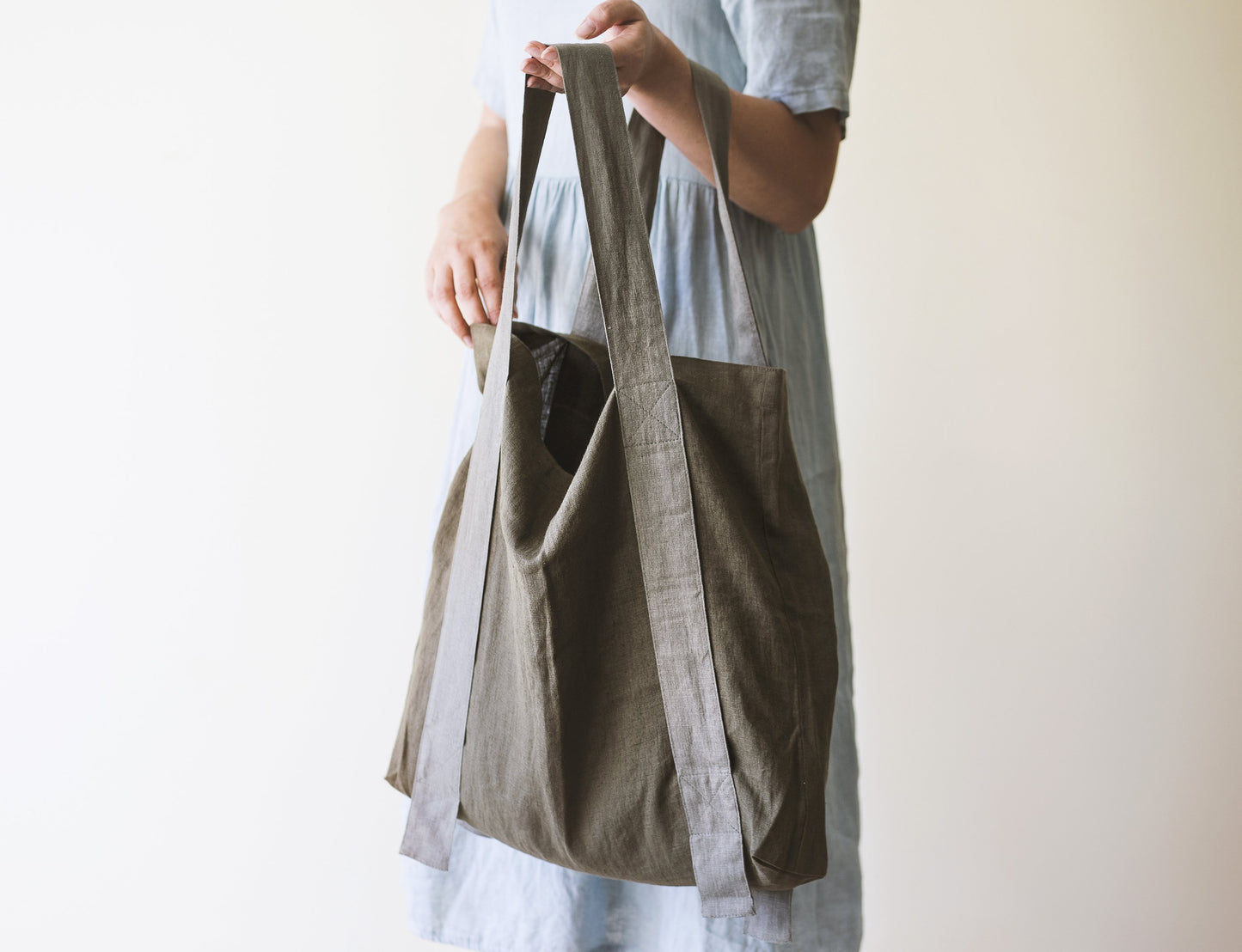 Natural Light linen canvas bag