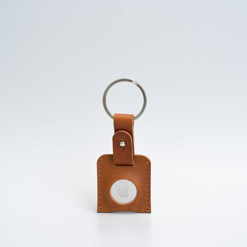 Leather AirTag Keyring