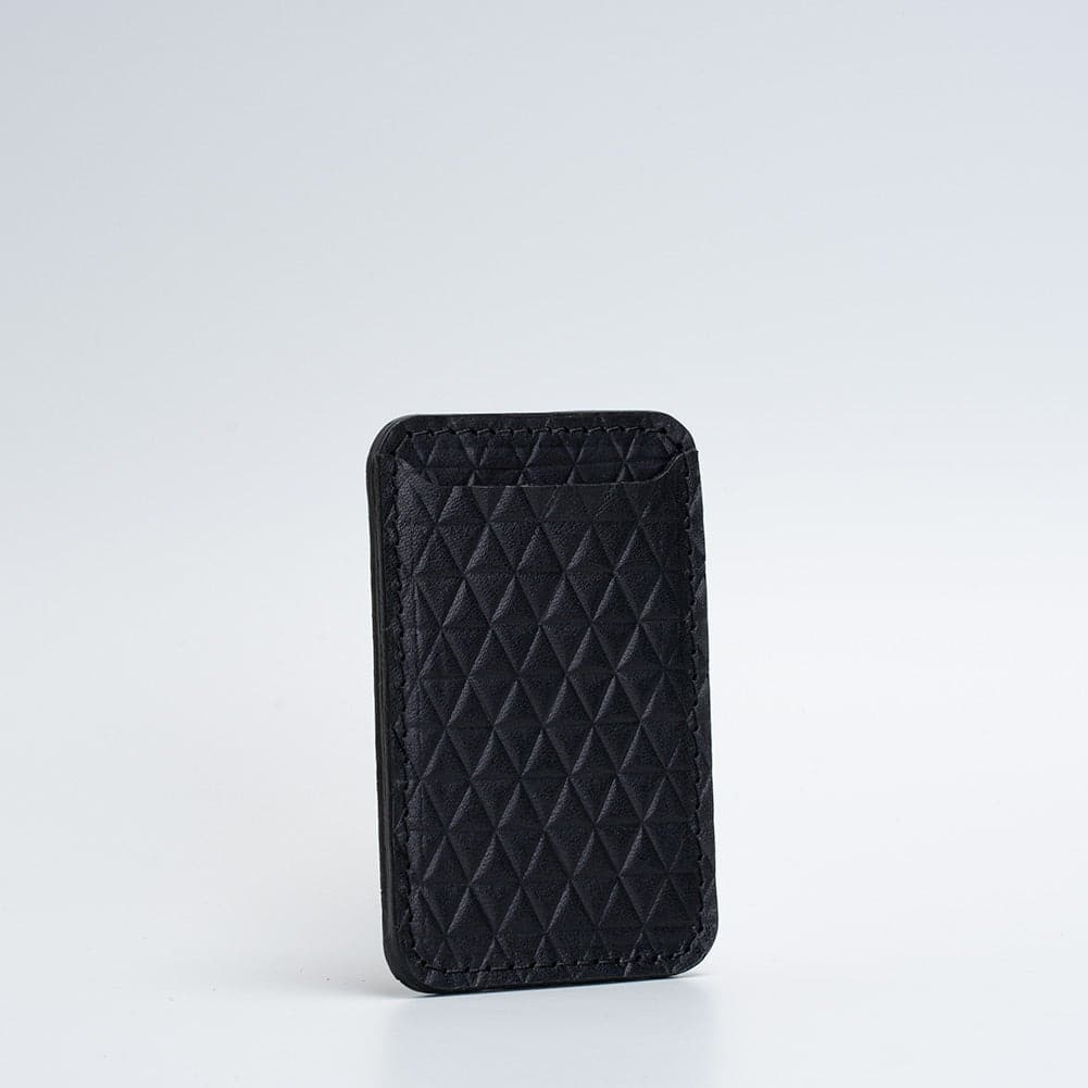 Leather wallet with MagSafe - Diamonds