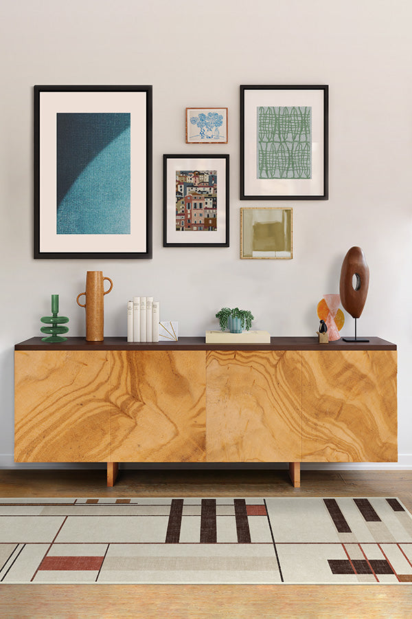 Loretto Ivory & Brown Tufted Rug