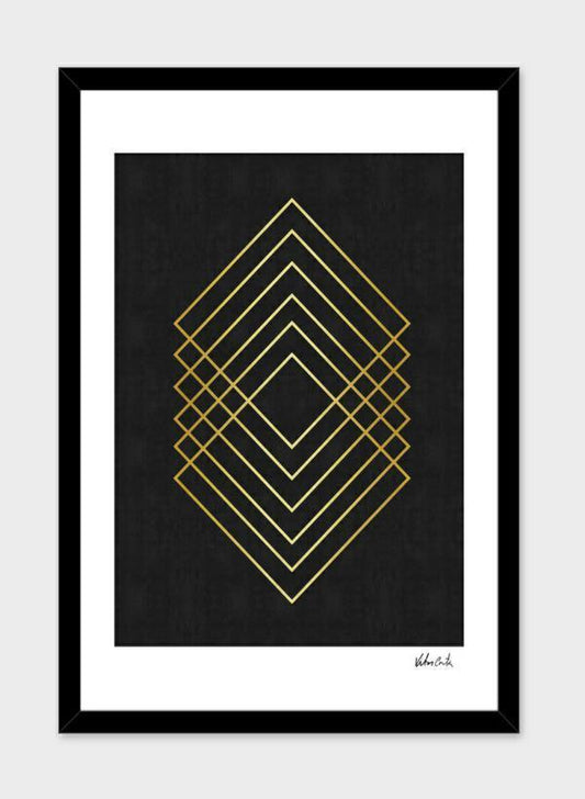 Minimalist and golden art I  Frame