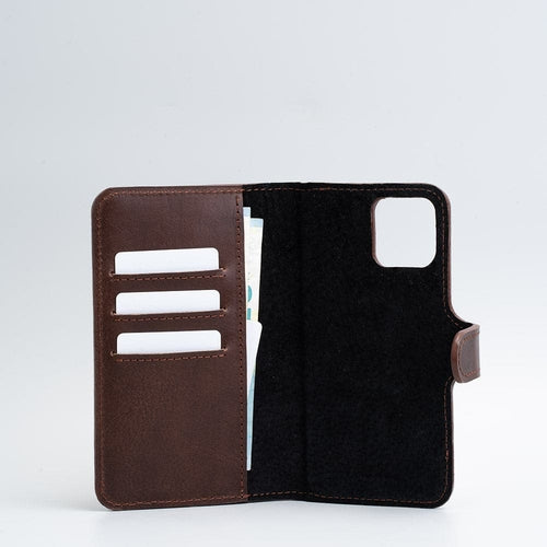 iPhone 12/13 series Full-Grain Leather Folio Case Wallet with MagSafe