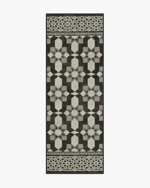 Martyn Lawrence Bullard Emir Black & Ivory Tufted Rug