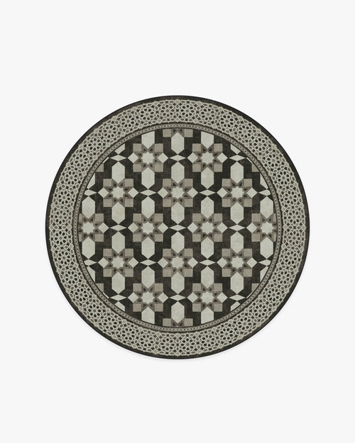 Martyn Lawrence Bullard Emir Black & Ivory Tufted Rug