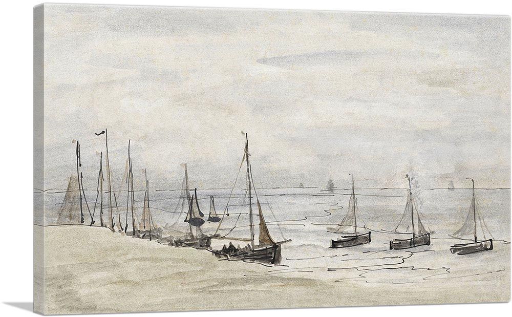 Fishing Spinks On The Beach 1915