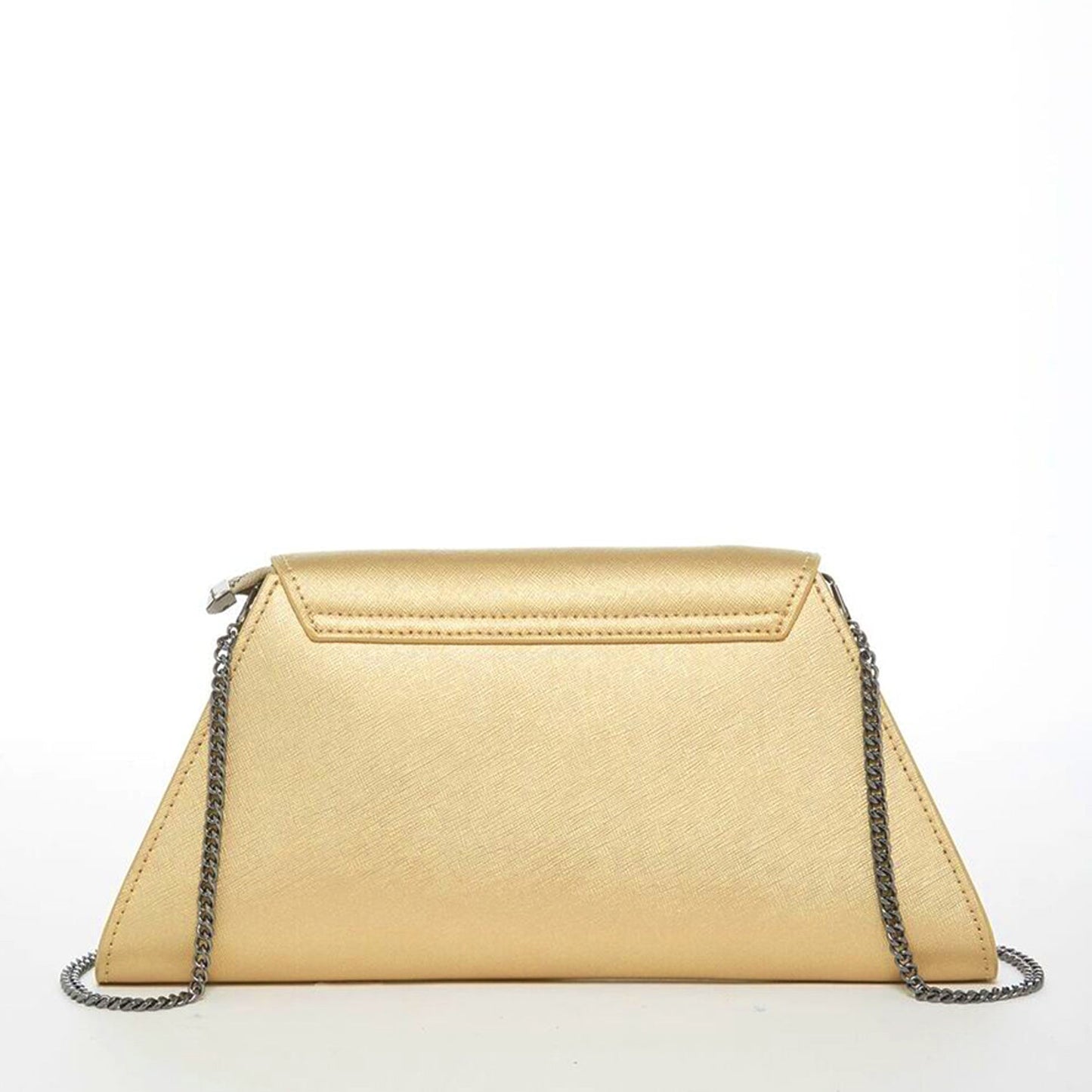 Angelica Metallic Gold Clutch