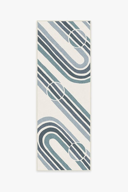 Metro Slate Blue Tufted Rug