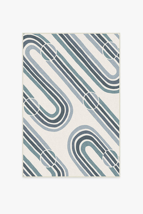 Metro Slate Blue Tufted Rug