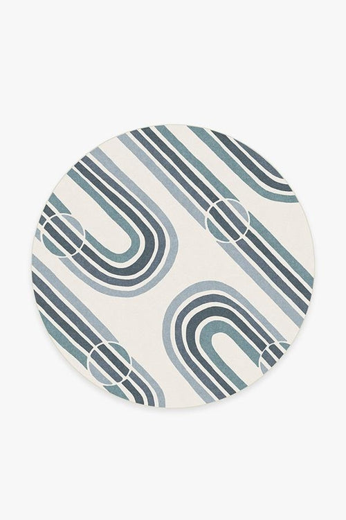 Metro Slate Blue Tufted Rug