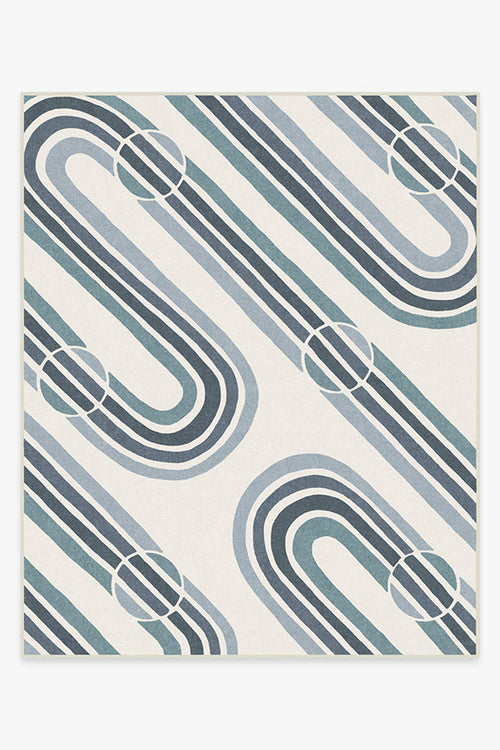 Metro Slate Blue Tufted Rug