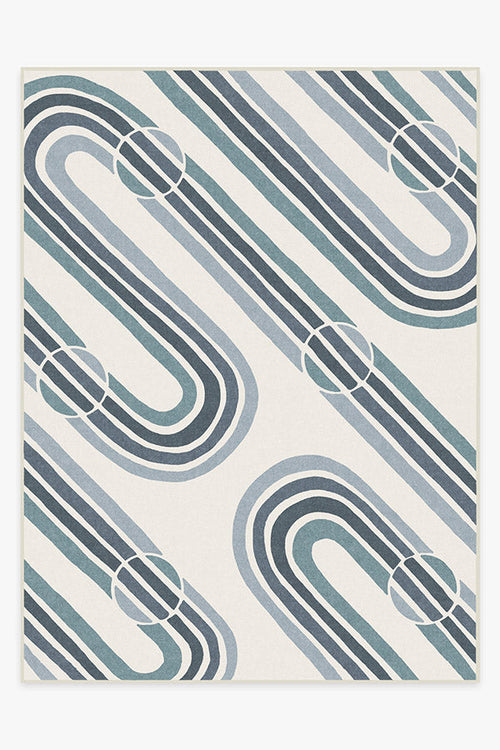 Metro Slate Blue Tufted Rug