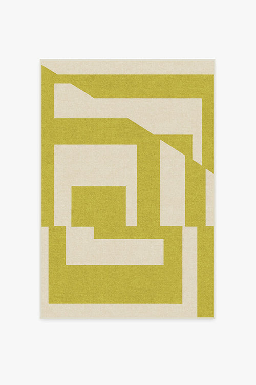 Moden Chartreuse Tufted Rug