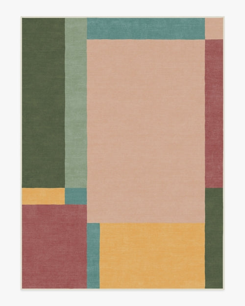 Quinn Tufted Rug in PANTONE™ Golden Apricot