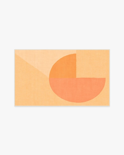 Pantone Peach Fuzz Pop Divide Tufted Rug