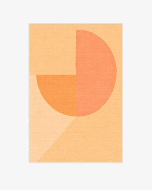 Pantone Peach Fuzz Pop Divide Tufted Rug