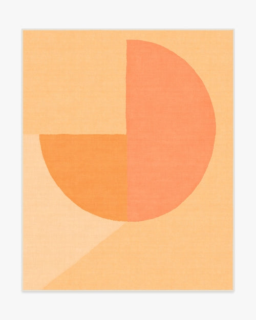 Pantone Peach Fuzz Pop Divide Tufted Rug