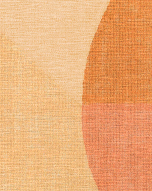 Pantone Peach Fuzz Pop Divide Tufted Rug