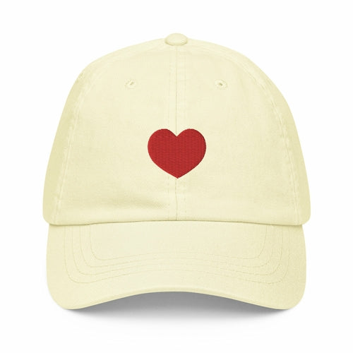 Casquette COLOMBE en coton broderie coeur