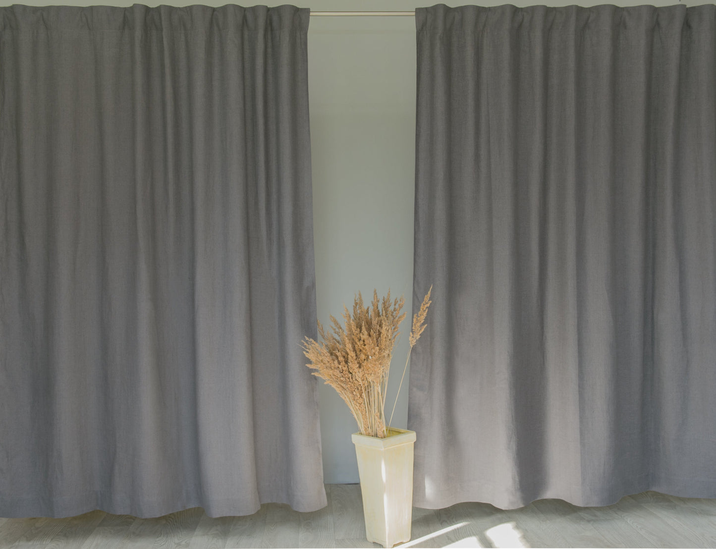 Pastel Plum linen curtain with multifunctional heading tape