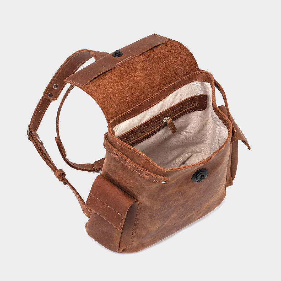 Leather Backpack - European