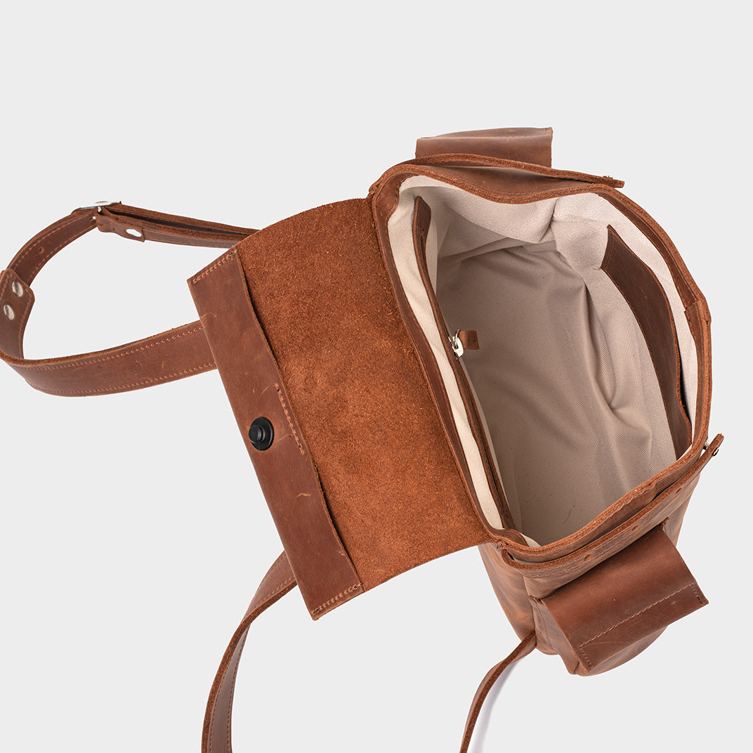 Leather Backpack - European