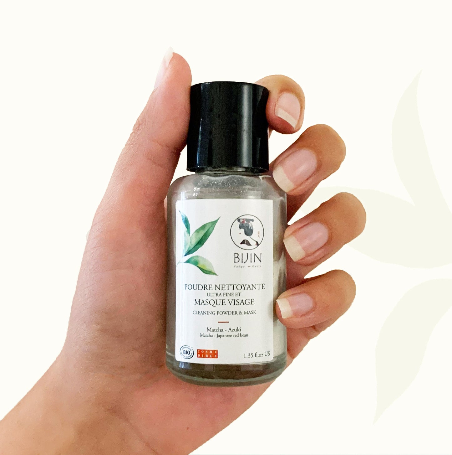 Poudre nettoyante et masque visage 2 en 1 au matcha