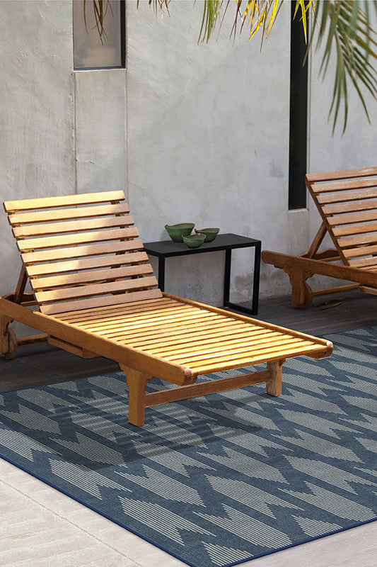 Outdoor Savannah Navy Blue Rug