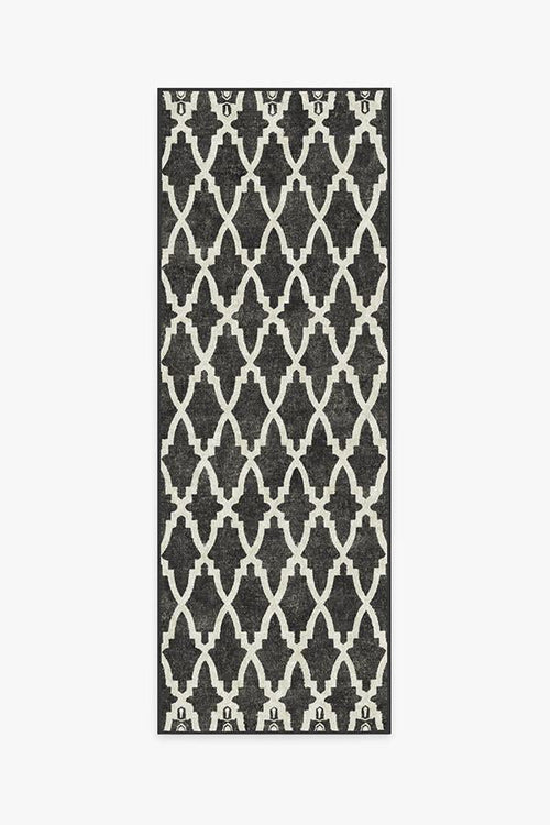 Soraya Trellis Black Rug
